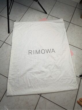 RIMOWA White Logo Dust Cover Drawstring Bag